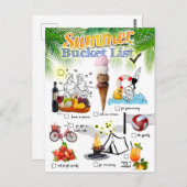Summer Bucket List ポストカード (正面/裏面)