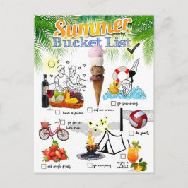 Summer Bucket List ポストカード