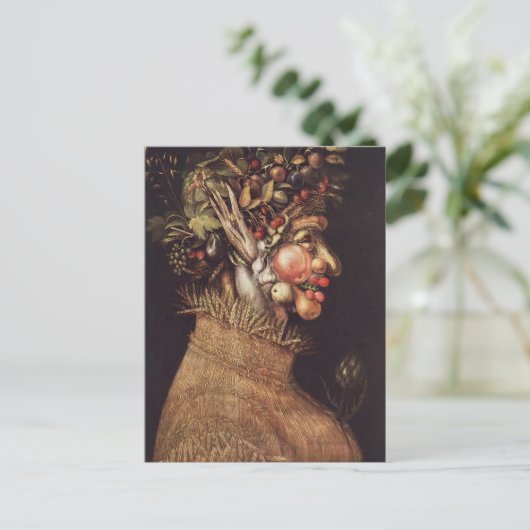 Summer by Giuseppe Arcimboldo ポストカード (スタンド正面)