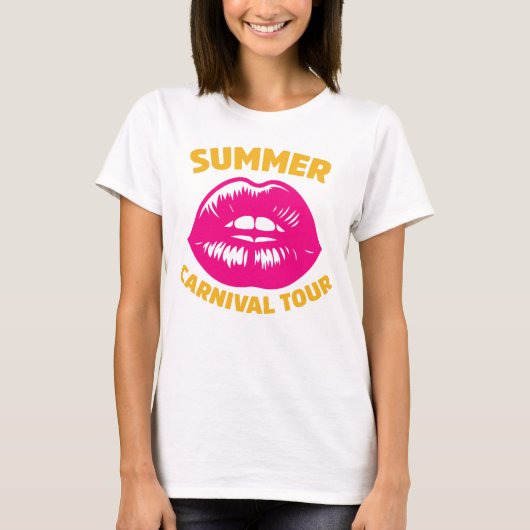 Summer Carnival Tour Colorful Festival Vibes Tシャツ (正面)
