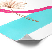 Summer Chic Beach and Waves Bridal Shower Welcome ポスター (角)