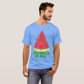 Summer Christmas July In Christmas In July Melon r Tシャツ (正面フル)