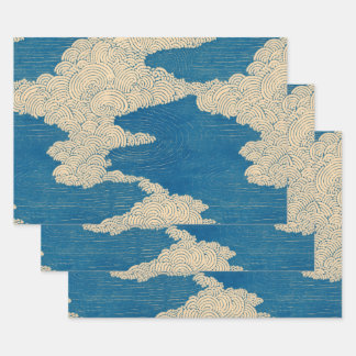 Summer, Clouds and Ripples ラッピングペーパーシート