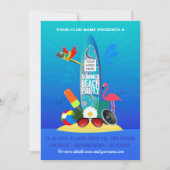 Summer Clubビーチパーティー追加ロゴ招待 招待状 (正面)