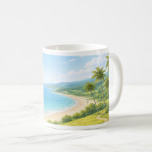 Summer Coastal Landscape Mug