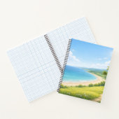 Summer Coastal Landscape Spiral Notebook ノートブック (内部)