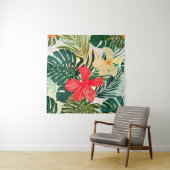 Summer colorful hawaiian seamless pattern with tro タペストリー (インサイチュ(横))