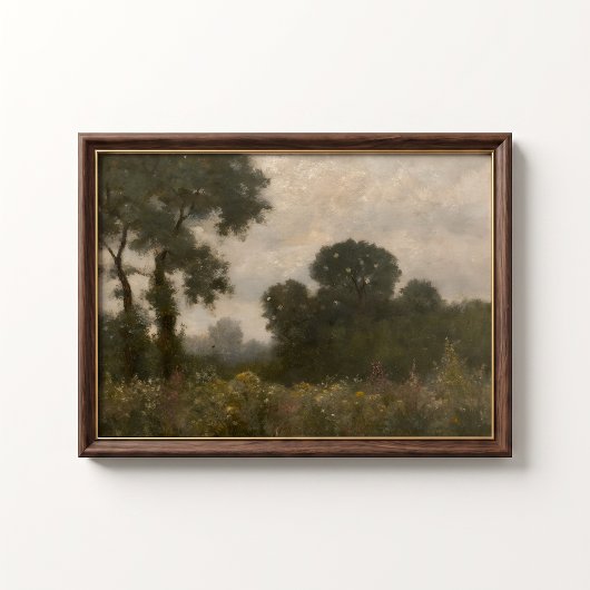 Summer Cottage Garden Wall Poster ポスター