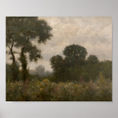Summer Cottage Garden Wall Poster ポスター (正面)