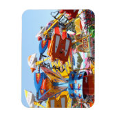 Summer County Fair Rideおもしろいカラフル写真 マグネット (縦)