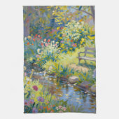 Summer Creek Flowers キッチンタオル (縦)