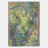 Summer Creek Flowers  スローブランケット (正面縦)