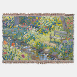 Summer Creek Flowers  スローブランケット