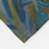 Summer Creek Flowers  フリースブランケット (角)