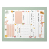 Summer Daily Planner Notepad  ノートパッド (正面)