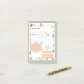 Summer Daily Planner Notepad ポストイット (デスク上)
