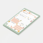 Summer Daily Planner Notepad ポストイット (アングル)