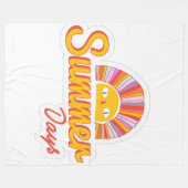 Summer day  フリースブランケット (正面(横))