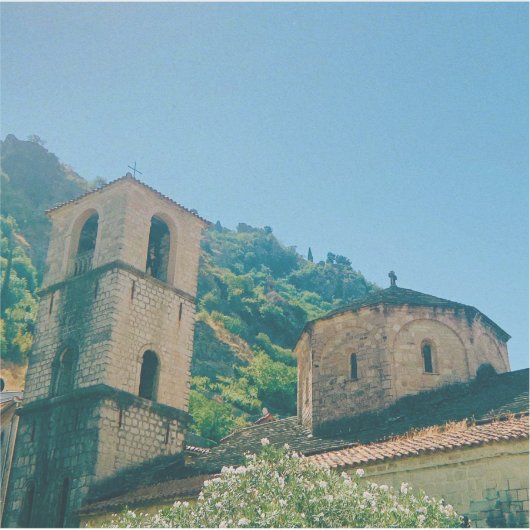 Summer day in Kotor - Montenegro シール (正面)