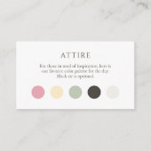 Summer Dot Attire Dress Code Enclosure Card エンクロージャーカード (正面)