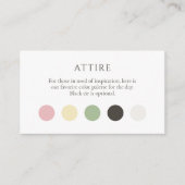 Summer Dot Attire Dress Code Enclosure Card エンクロージャーカード (正面)