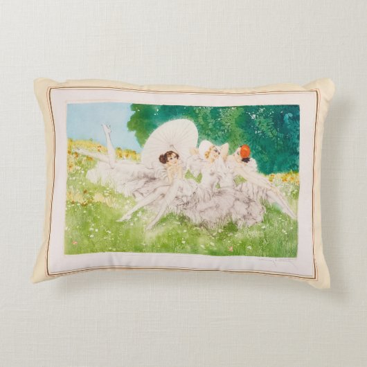 Summer Dreams, 1934 by Louis Icart アクセントクッション (裏面)