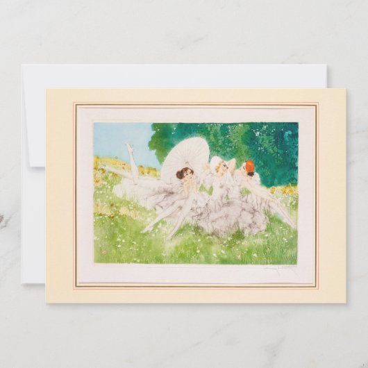 Summer Dreams, 1934 by Louis Icart シーズンカード (正面)