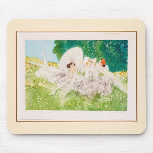 Summer Dreams, 1934 by Louis Icart マウスパッド (正面)