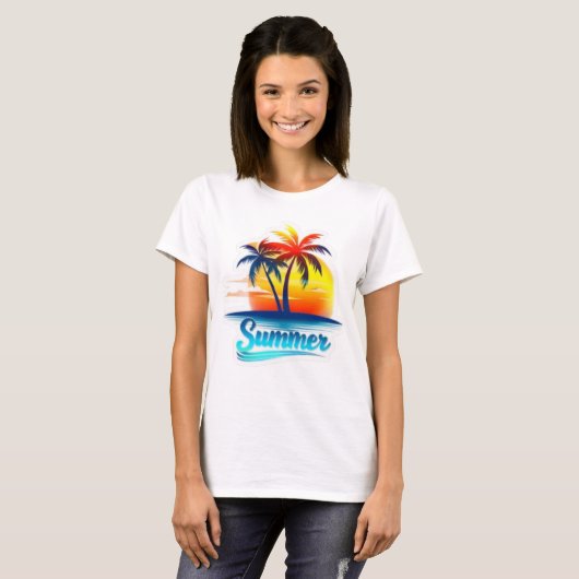 Summer en Azul Tシャツ (正面フル)