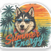 Summer Energy | 大胆でトレンディーな夏のスタイル シール (正面)