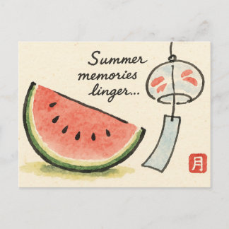 Summer Etegami Postcard ポストカード