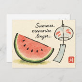 Summer Etegami Postcard ポストカード (正面/裏面)