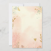 Summer Fairy Tale Enchanted Forest  Quinceañera  招待状 (裏面)