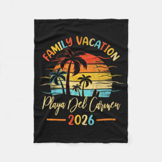 Summer Family Vacation 2026 Mexico Playa Del フリースブランケット