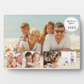 Summer family vacation photo collage フォトプラーク (正面)