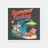 "Summer Feeling"  スタンダードカクテルナプキン (正面)