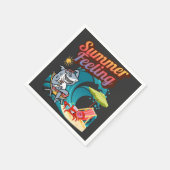 "Summer Feeling"  スタンダードカクテルナプキン (角)