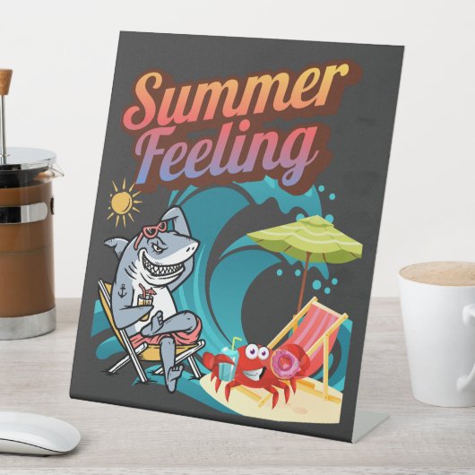 "Summer Feeling"  台座サイン (インサイチュ)