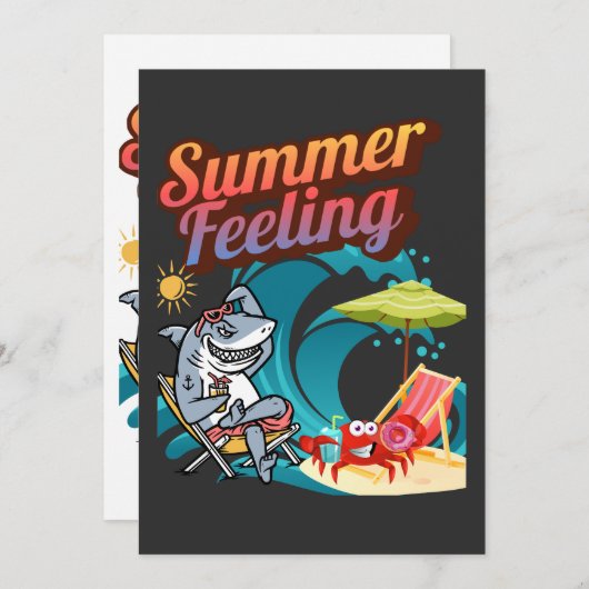 "Summer Feeling"  招待状 (正面/裏面)