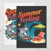 "Summer Feeling"  Einladung 招待状 (正面/裏面)