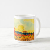 summer fields コーヒーマグカップ (正面右)