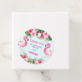 Summer Flamingo Birthday Partyありがとう フェイバータグ (インサイチュ)