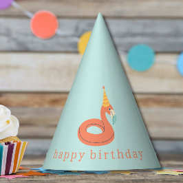 summer flamingo float kids birthday pool party パーティーハット