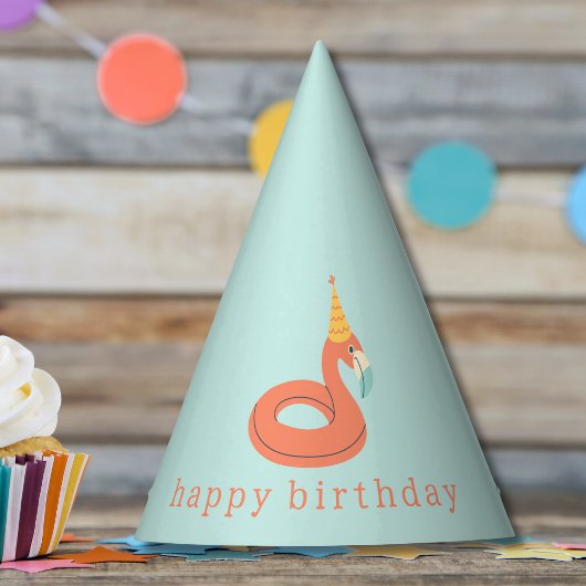 summer flamingo float kids birthday pool party パーティーハット