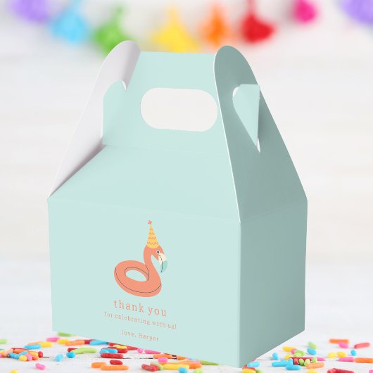 summer flamingo float kids birthday pool party フェイバーボックス