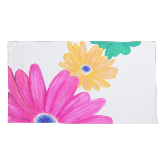 Summer Floral 枕カバー (裏面-左)