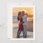 Summer floral Bridal Shower with Photo Yellow 招待状 (裏面)