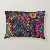 Summer Floral Paisley アクセントクッション (裏面)