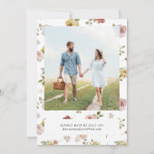 Summer Floral Photo Wedding 招待状 (裏面)