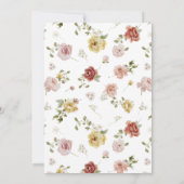 Summer Floral Wedding 招待状 (裏面)
